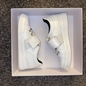 Balmain Low Hiker Strap Leather Sneaker